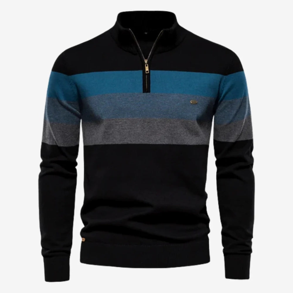 Logan | Retro Striped Knit Sweater for Men